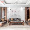 Vách sofa pvc tráng gương