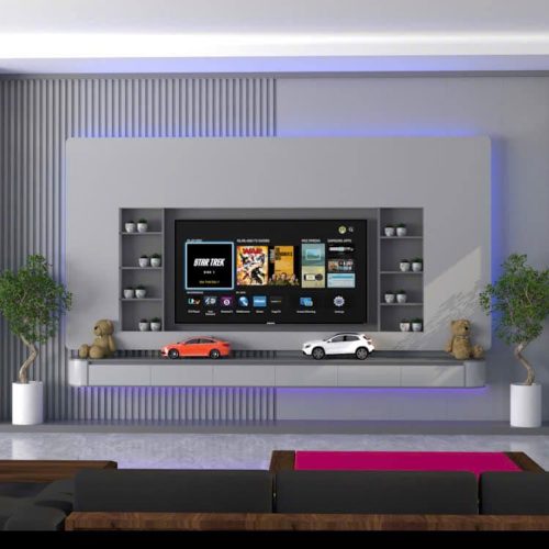 Vách tivi phòng khách hiện đại VH10