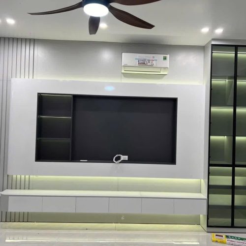Vách tivi phòng khách hiện đại VH22