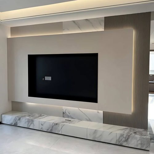 Vách tivi phòng khách hiện đại VH31